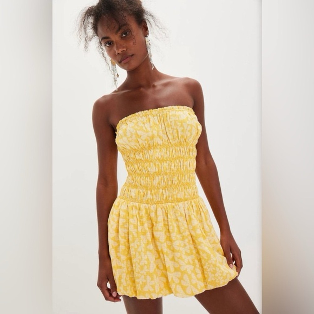 *NWOT* Free People Annalise Mini Dress - Beach Ball Combo